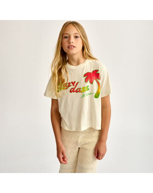 T-shirt Argi ecru 100% cotone biologico