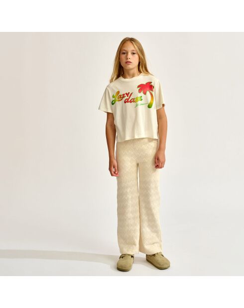 T-shirt Argi ecru 100% cotone biologico