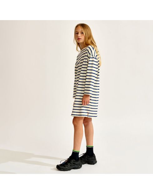 Robe marinière Vamp écru/marine