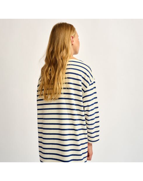 Robe marinière Vamp écru/marine