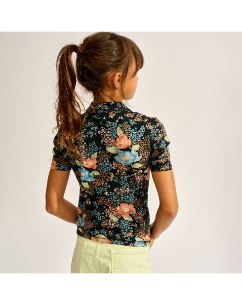 Chemise slim Voul imprimée noire