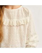 Blouse brodée Hyper blanche