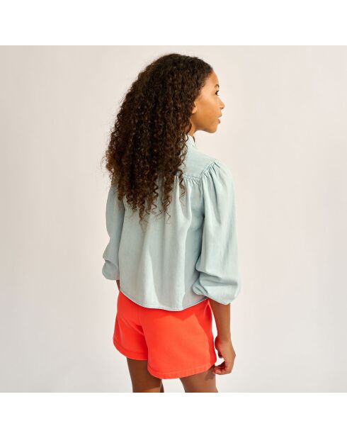 Chemise en denim Viviane bleu clair