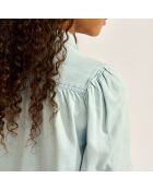 Chemise en denim Viviane bleu clair