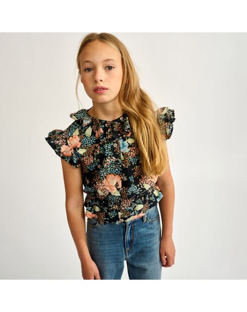 Chemise Pooker imprimée noire