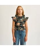 Chemise Pooker imprimée noire