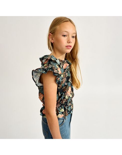 Chemise Pooker imprimée noire