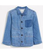 Veste en jean Pitt bleue