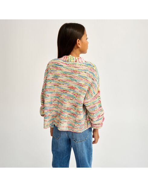 Cardigan Getafe tricoté multicolore