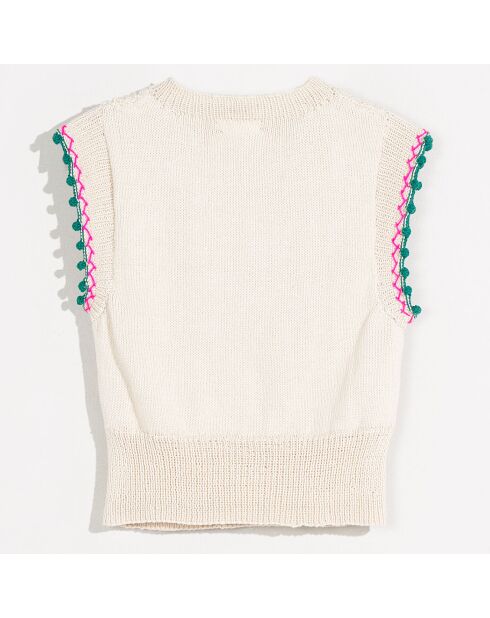 Top crocheté Marh écru