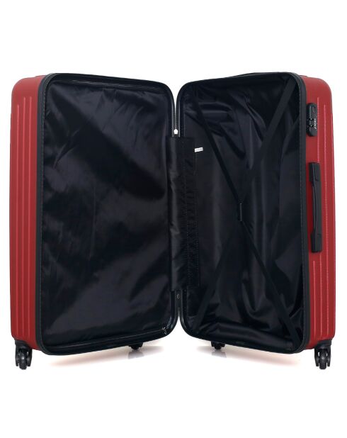 Valise Long Séjour 4 roues Carpates 75 cm bordeaux