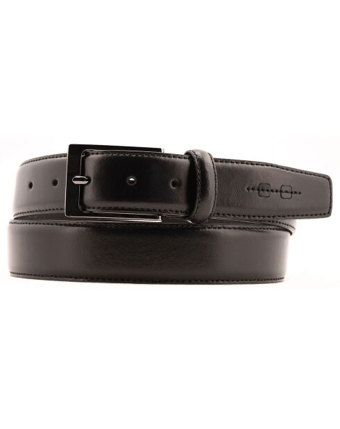 Ceinture en Cuir H-6 noire