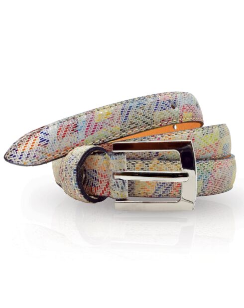 Ceinture en Cuir F-2 multicolore