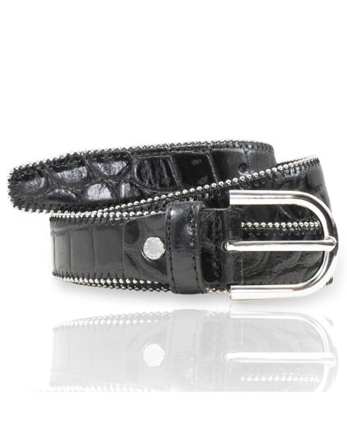 Ceinture en Cuir F-5 noire