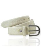 Ceinture en Cuir F-6 beige