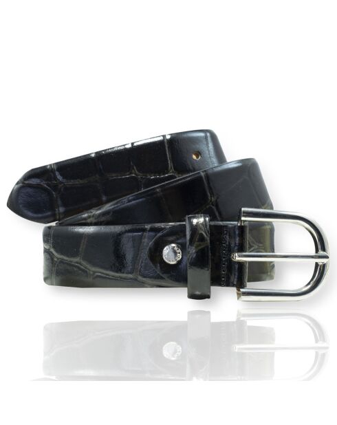 Ceinture en Cuir F-6 noire