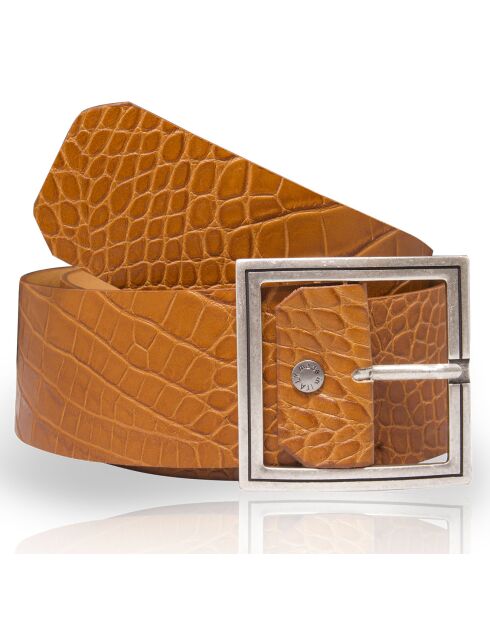 Ceinture en Cuir F-8 cognac