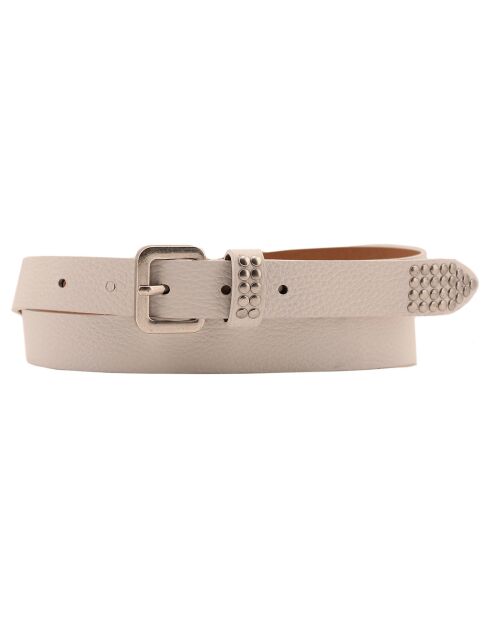 Ceinture en Cuir F-9 blanche