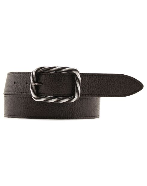 Ceinture en Cuir F-10 noire