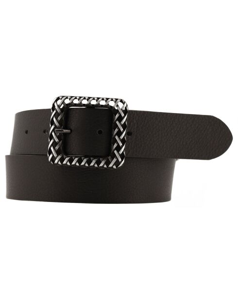 Ceinture en Cuir F-14 noire