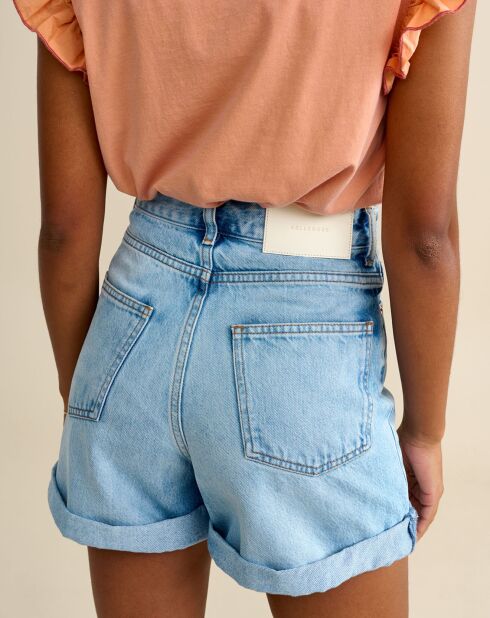 Pantaloncini jeans da festa blu vintage