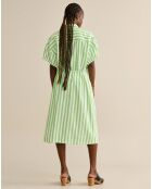 Robe chemise en Lin & Coton Varia verte