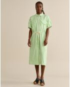 Robe chemise en Lin & Coton Varia verte