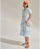 Robe caftan oversize Alger bleue