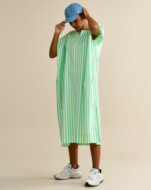 Robe caftan oversize Alger verte