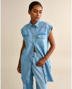 Robe oversize Phoenix  bleu usé