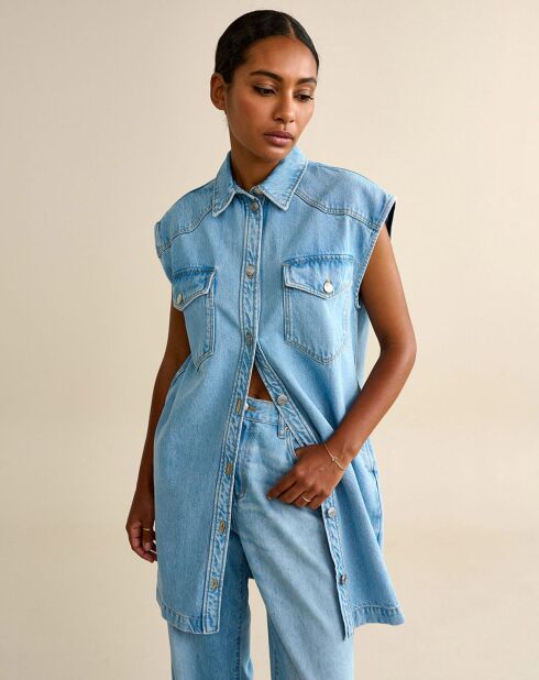 Robe oversize Phoenix  bleu usé