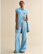 Robe oversize Phoenix  bleu usé
