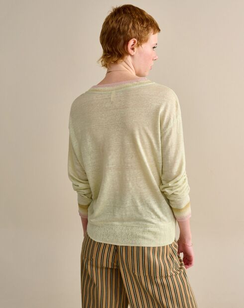 T-Shirt 100% Lin Senia sulfur