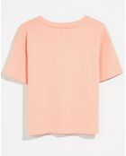 T-Shirt 100% Coton Bio  Stormi apricot tan