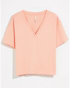 T-Shirt 100% Coton Bio  Stormi apricot tan