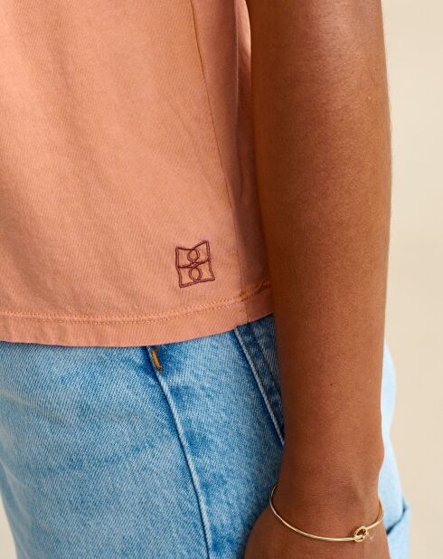 Visam Sandstone Rüschen-Tanktop aus 100% Bio-Baumwolle