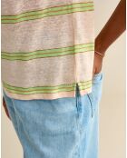 Beiges T-Shirt Sevia aus 100% Leinen