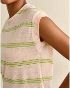 Beiges T-Shirt Sevia aus 100% Leinen