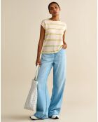 Beiges T-Shirt Sevia aus 100% Leinen