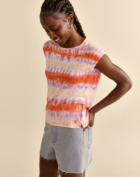 T-Shirt 100% Lin Sevia multicolore
