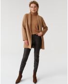 Manteau en Laine mélangée Moza beige/camel