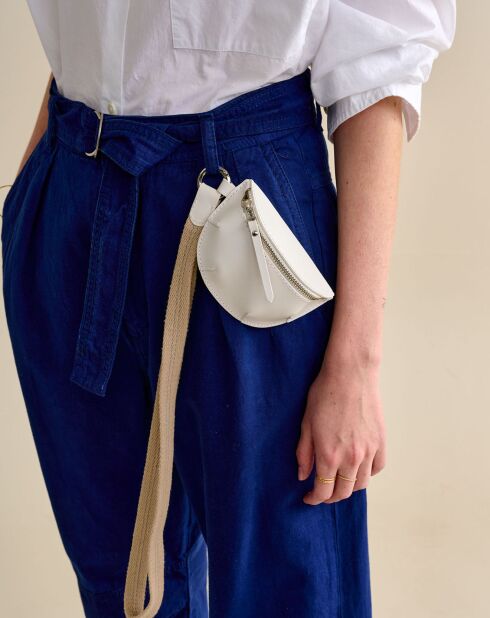 Mini sac en Cuir vernis Rosike blanche