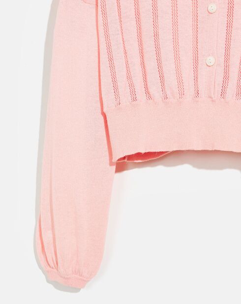 Cardigan Domca rose