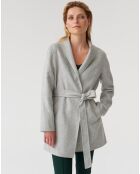 Manteau en Laine mélangée Moza 1 gris