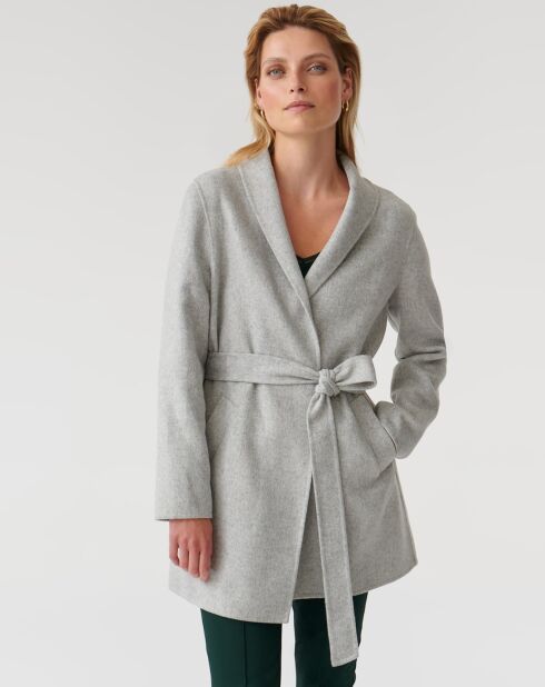Manteau en Laine mélangée Moza 1 gris