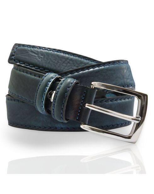 Ceinture en Cuir H-1 bleue