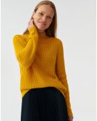 Pullover Suzi giallo in misto mohair