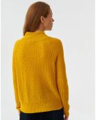 Pullover Suzi giallo in misto mohair
