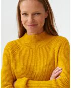 Pullover Suzi giallo in misto mohair