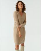 Vestido Pliti beige